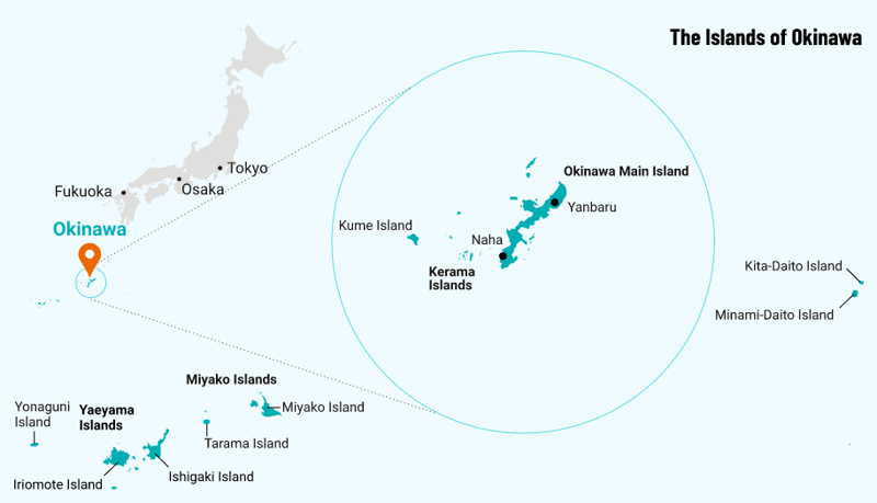 Map of Okinawa